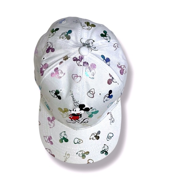Mickey Mouse Baseball Cap Embroidered Adjustable Trucker Hat White Adult OS NEW - Picture 7 of 16